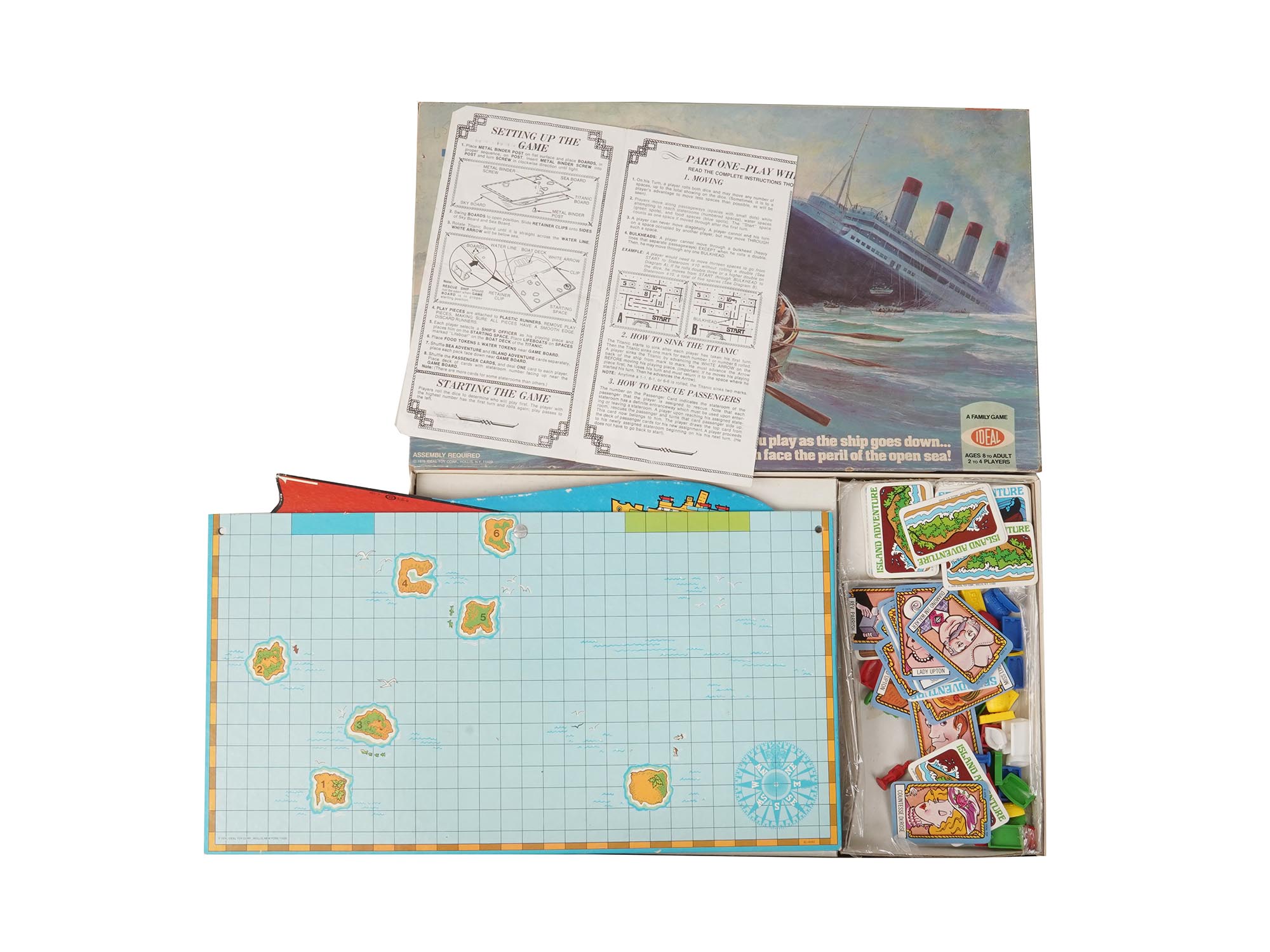 VINTAGE THE SINKING OF THE TITANIC BOARD GAMES PIC-2